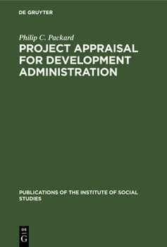 Hardcover Project Appraisal for Development Administration Book