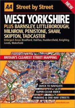 Map West Yorkshire : Street by Street: Plus Barnsley, Littleborough, Milnrow, Penistone, Shaw, Skipton, Tadcaster : Enlarged Areas Bradford, Halifax, Huddersfield, Keighley, Leeds, wakefiel Book