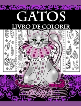 Paperback Gatos - Livro de Colorir [Portuguese] Book