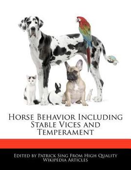 Paperback Horse Behavior Including Stable Vices and Temperament Book