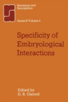 Paperback Specificity & Embryological Interactions Book