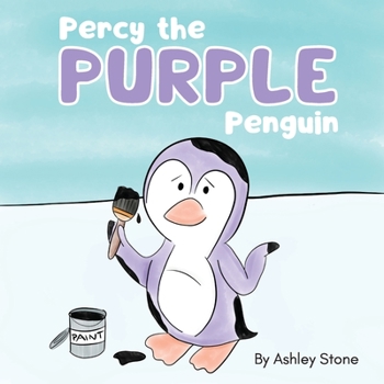 Paperback Percy the Purple Penguin [Large Print] Book