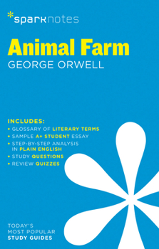 Paperback Animal Farm Sparknotes Literature Guide: Volume 16 Book