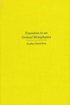 Paperback Transition to an Ordinal Metaphysics Book