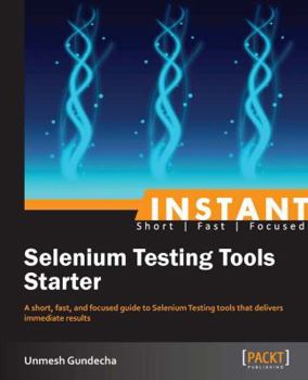Paperback Instant Selenium Testing Tools Starter Book
