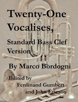 Paperback Twenty-One Vocalises, Standard Bass Clef Version Book
