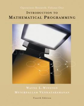 Hardcover Introduction to Mathematical Programming: Applications and Algorithms, Volume 1 (with CD-ROM and Infotrac) [With CDROM and Infotrac] Book