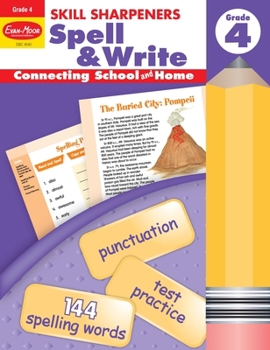 Paperback Skill Sharpeners: Spell & Write, Grade 4 Workbook Book
