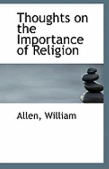 Paperback Thoughts on the Importance of Religion Book