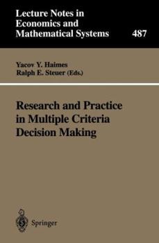 Paperback Research and Practice in Multiple Criteria Decision Making: Proceedings of the Xivth International Conference on Multiple Criteria Decision Making (MC Book