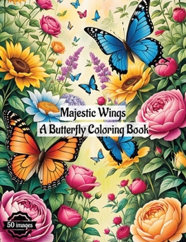 Paperback Majestic Wings: A Butterfly Coloring Book