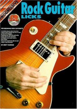 Paperback Rock Guitar Licks Bk/CD: For Beginning Rock Guitarists Book