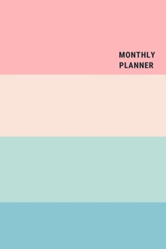 monthly planner 2020-2021: cute Notebook ,  Soft Cover, Matte Finish