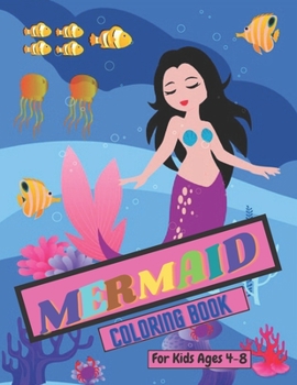 Paperback Mermaid Coloring Book: For Kids Ages 4-8 (US Edition) (Coloring Books) Book