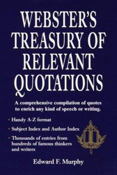 Hardcover Webster's Treasury of Relevant Quotations Book