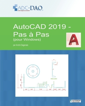 Paperback AutoCAD 2019 - Pas à pas: pour Windows [French] Book