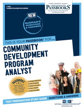 Paperback Community Development Program Analyst (C-903): Passbooks Study Guide Volume 903 Book
