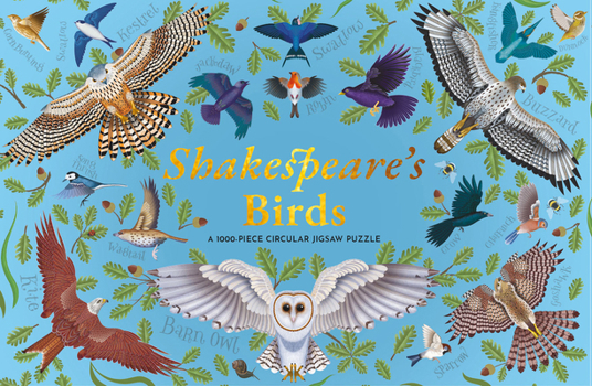 Shakespeare's Birds: A 1000-Piece Circular Jigsaw Puzzle by Rebecca Harris