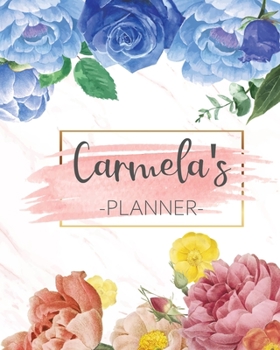 Carmela's Planner: Monthly Planner 3 Years January - December 2020-2022 | Monthly View | Calendar Views Floral Cover - Sunday start