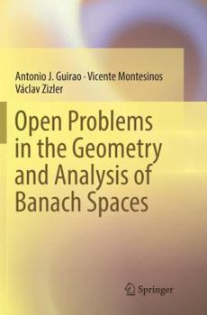 Paperback Open Problems in the Geometry and Analysis of Banach Spaces Book