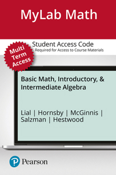 Printed Access Code Basic Math, Introductory and Intermediate Algebra - 24 Month Standalone Access Card Book