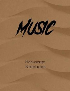 Paperback Music Manuscript Notebook Book