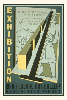 Paperback Vintage Journal Poster for WPA Art Exhibition Book