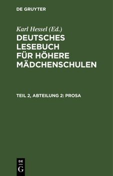 Hardcover Prosa [German] Book