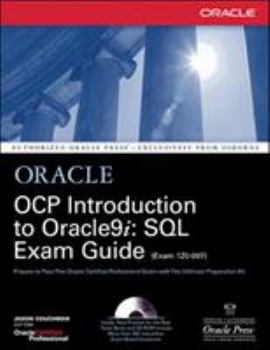 Hardcover Ocp Introduction to Oracle9i: SQL Exam Guide [With CD-ROM] Book