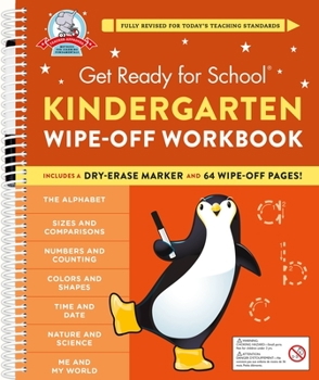 Spiral-bound Get Ready for School: Kindergarten Wipe-Off Workbook Book