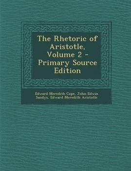 Paperback Rhetoric of Aristotle, Volume 2 [Greek] Book