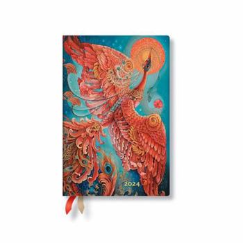 Hardcover Firebird (Birds of Happiness) Mini 12-Month Dayplanner 2024 Book