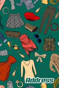 Address.: Address Book. (Vol. B65) Fashion Design. Glossy Cover,Contract Large Print, Font, 6" x 9" For Contacts, Addresses, Phone Numbers, Emails, Birthday And More.