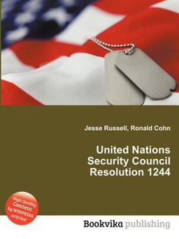 Paperback United Nations Security Council Resolution 1244 Book