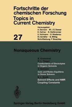 Paperback Nonaqueous Chemistry Book