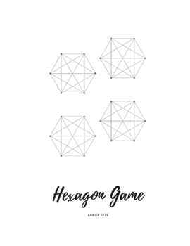 Hexagon Game: Large Size | Games Paper For Fun Kids And Adults | 8.5x11, Nice Cover Glossy, 100 Templates