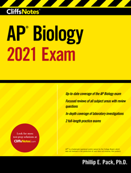 Paperback Cliffsnotes AP Biology 2021 Exam Book