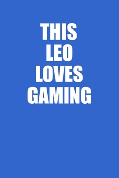 Paperback This Leo Loves Gaming Hands Notebook: 100 College Ruled Lined Pages Book