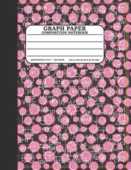 Graph Paper Composition Notebook: Math and Science Lover Rainbow Black Circles Graph Paper Cover (Quad Ruled 5 squares per inch, 120 pages) Birthday Gifts For Math Lover Teacher,Student Notebook