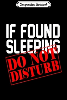 Paperback Composition Notebook: Funny Pajama n Boys Dad Pajamas PJ Do Not Disturb Journal/Notebook Blank Lined Ruled 6x9 100 Pages Book