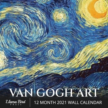 Paperback Van Gogh Art 2021 Wall Calendar: Famous Art, 8.5" x 8.5", 12 Month Calendar Planner for Home, Work, Office Gifts Book