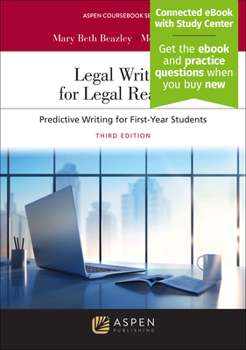 Paperback Legal Writing for Legal Readers: Predictive Writing for First-Year Students [Connected eBook with Study Center] Book
