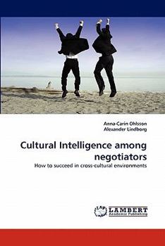 Paperback Cultural Intelligence among negotiators Book