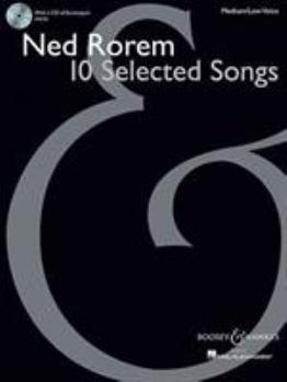 Hardcover 10 Selected Songs: Medium/Low Voice with a CD of Piano Accompaniments Book