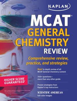 Paperback Kaplan MCAT General Chemistry Review Book