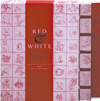 Hardcover Red & White: Redwork Patterns/American Redwork Quilts Book