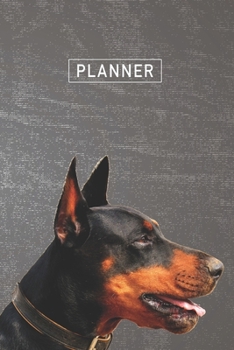 Paperback Planner: Cute Doberman 1 Year Daily Planner (12 Months) - 2020 - 2021 - 365 Pages for Planning - January 20 - December 20 - App Book