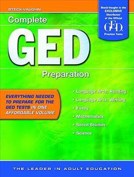 Paperback GED Complete Preparation: All-In-One Study Guide Book