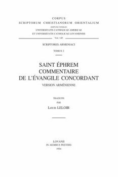 Paperback Saint Ephrem. Commentaire de l'Evangile Concordant, Version Armenienne (V) [French] Book