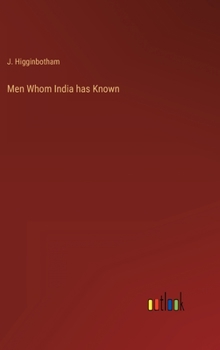 Hardcover Men Whom India has Known Book